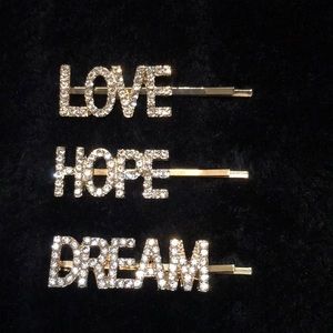 💛 New Glamorous Gold & Rhinestone Hair Pins